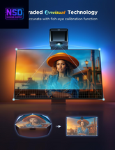 Transform Your TV Experience: 7.8Ft RGBICW Wi-Fi LED Backlight with Fish-Eye Correction, Voice & APP Control for 40-50 Inch TVs